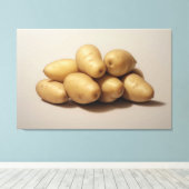 Toile Un seau de pommes de terre (Insitu (Plancher de Bois))