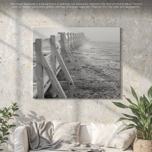 Toile Un sentier Misty Yellowstone