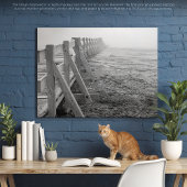 Toile Un sentier Misty Yellowstone