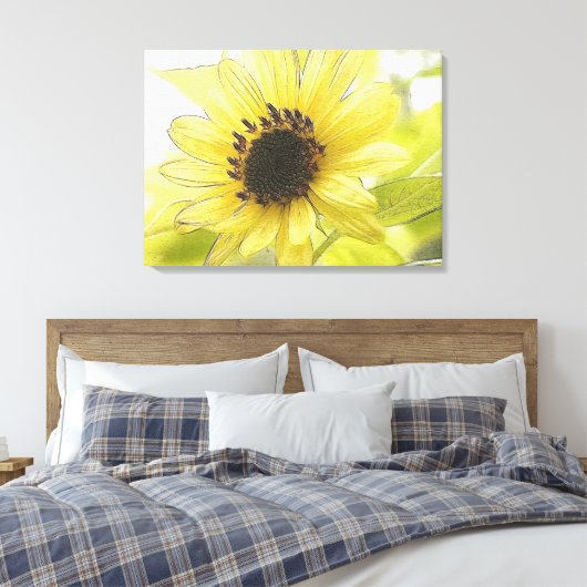 Toile Un seul citron, tournesol jaune (Insitu(Chambre))