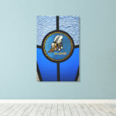 Toile Un seul logo Seabee (Insitu (Plancher de Bois))