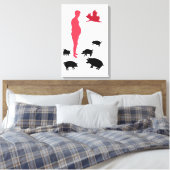 Toile Un Seul Repas Joyeux Soit Végétarien, La Ferme (Insitu(Chambre))