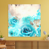 Toile Un Shabby Bleu Chic Ephemera Design Series 7 (Insitu(Salon))