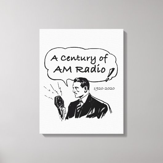 Toile Un siècle de radio AM (Recto)