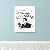 Toile Un siècle de radio AM (Insitu (Plancher de Bois))