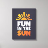 Toile Un signe qui dit plaisir sur le soleil (Recto)