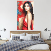Toile un soi enveloppé d'ombres (Insitu(Chambre))