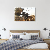 Toile un soldat engage des forces ennemies (Insitu(Chambre))