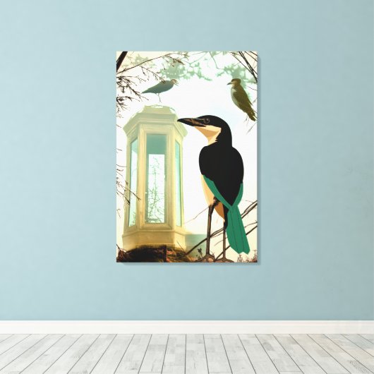 Toile Un souffle profond avant que le froid ne s'install (Insitu (Plancher de Bois))