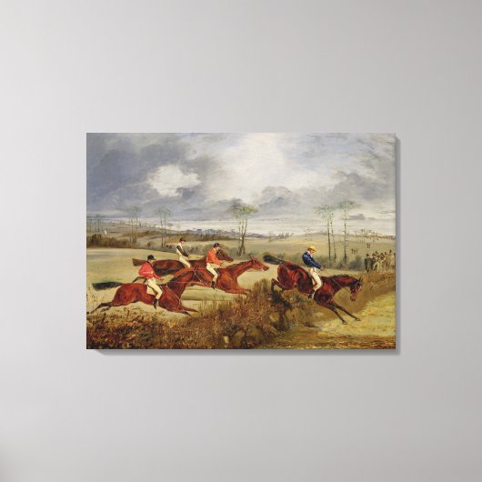 Toile Un Steeplechase, près de la finition (huile sur to (Recto)