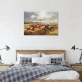 Toile Un Steeplechase, près de la finition (huile sur to (Insitu(Chambre))