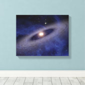 Toile Un système solaire éloigné (Insitu (Plancher de Bois))