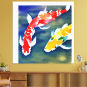 Toile Un tableau aquarelle de koi Fish (Insitu(Salon))