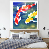 Toile Un tableau aquarelle de koi Fish (Insitu(Chambre))