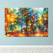 Toile un tableau d'arbres dans une zone inondée (Insitu (Plancher de Bois))