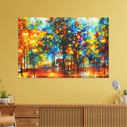 Toile un tableau d'arbres dans une zone inondée (Insitu(Salon))