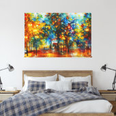 Toile un tableau d'arbres dans une zone inondée (Insitu(Chambre))