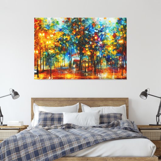 Toile un tableau d'arbres dans une zone inondée (Insitu(Chambre))