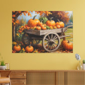 Toile un tableau de citrouilles sur un chariot (Insitu(Salon))
