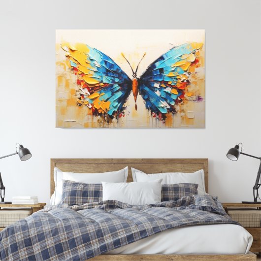 Toile un tableau d'un papillon (Insitu(Chambre))