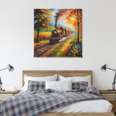 Toile un tableau d'un train sur les rails (Insitu(Chambre))