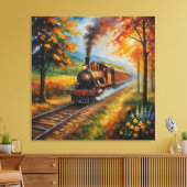 Toile un tableau d'un train sur les rails (Insitu(Salon))