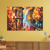 Toile un tableau d'une femme tenant un parapluie (Insitu(Salon))