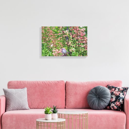 Toile Un Tangle De Cloches De Corail Et D'Irises (Insitu(Salon))