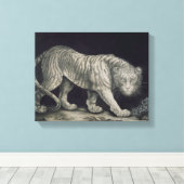 Toile Un tigre à ressort (crayon sur papier) (Insitu (Plancher de Bois))