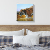 Toile Un tigre se jetant dans l'eau (Insitu(Chambre))