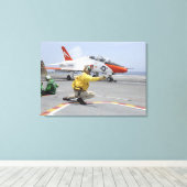 Toile Un tireur à bord du porte-avions (Insitu (Plancher de Bois))