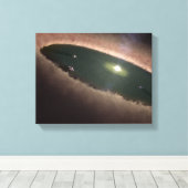 Toile Un trou dans un protoplanétaire, ou qui forme une  (Insitu (Plancher de Bois))