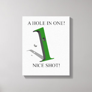 Toile Un Trou Dans Une Balle De Golf