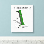 Toile Un Trou Dans Une Balle De Golf (Insitu (Plancher de Bois))