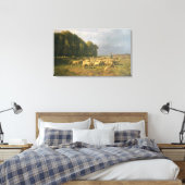 Toile Un troupeau de moutons dans un paysage (Insitu(Chambre))