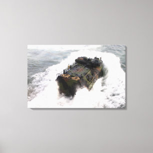 Toile Un véhicule 2 d'assaut amphibie