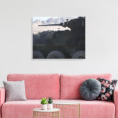 Toile Un véhicule blindé léger tire (Insitu(Salon))