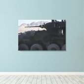 Toile Un véhicule blindé léger tire (Insitu (Plancher de Bois))