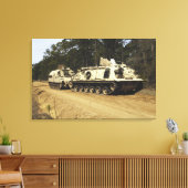 Toile Un véhicule de récupération M-88 commence à remorq (Insitu(Salon))