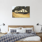 Toile Un véhicule de récupération M-88 commence à remorq (Insitu(Chambre))