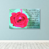 Toile Un verset biblique Psaumes terriblement et merveil (Insitu (Plancher de Bois))