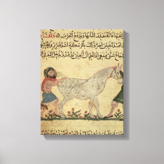 Toile Un vétérinaire aidant un jument à accoucher (Recto)