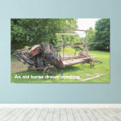 Toile Un Vieux Cheval Dessiné Combiner (Insitu (Plancher de Bois))