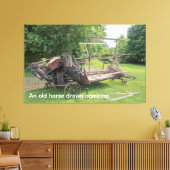 Toile Un Vieux Cheval Dessiné Combiner (Insitu(Salon))