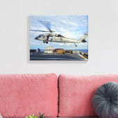 Toile Un vol MH-60S Seahawk se prépare à livrer des muni (Insitu(Salon))