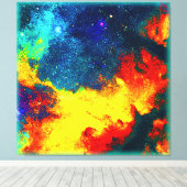 Toile Un voyage coloré à travers l'univers. Commandez dè (Insitu (Plancher de Bois))