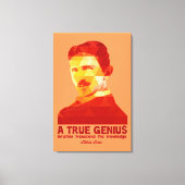 Toile Un vrai génie - Nikola Tesla- (Recto)