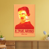 Toile Un vrai génie - Nikola Tesla- (Insitu(Salon))