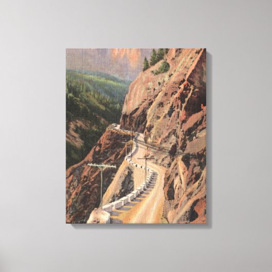 Toile Uncompahgre Gorge et Million Dollard Highway (Recto)