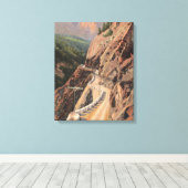 Toile Uncompahgre Gorge et Million Dollard Highway (Insitu (Plancher de Bois))